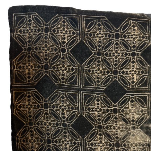 Frank Lloyd Wright Collection - Dark Brown Silk & Velvet Scarf – 12.5” x 58” - Picture 6 of 8